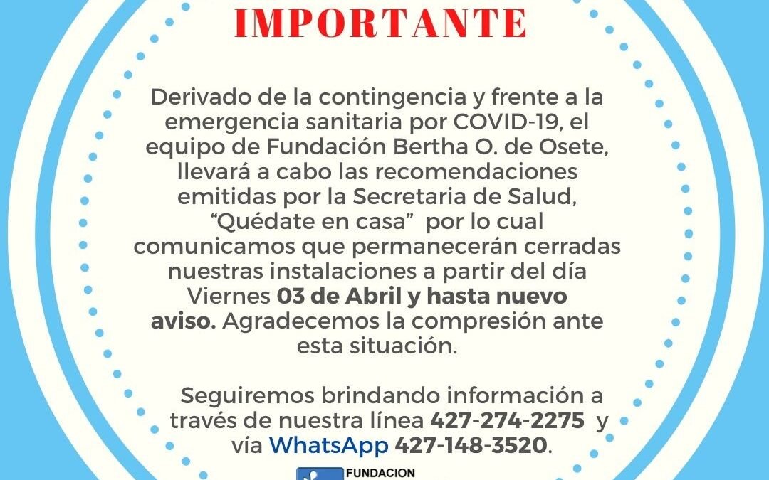 Aviso Importante